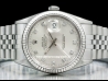 Rolex|Datejust 36 Argento Jubilee Silver Lining Diamonds|16234 